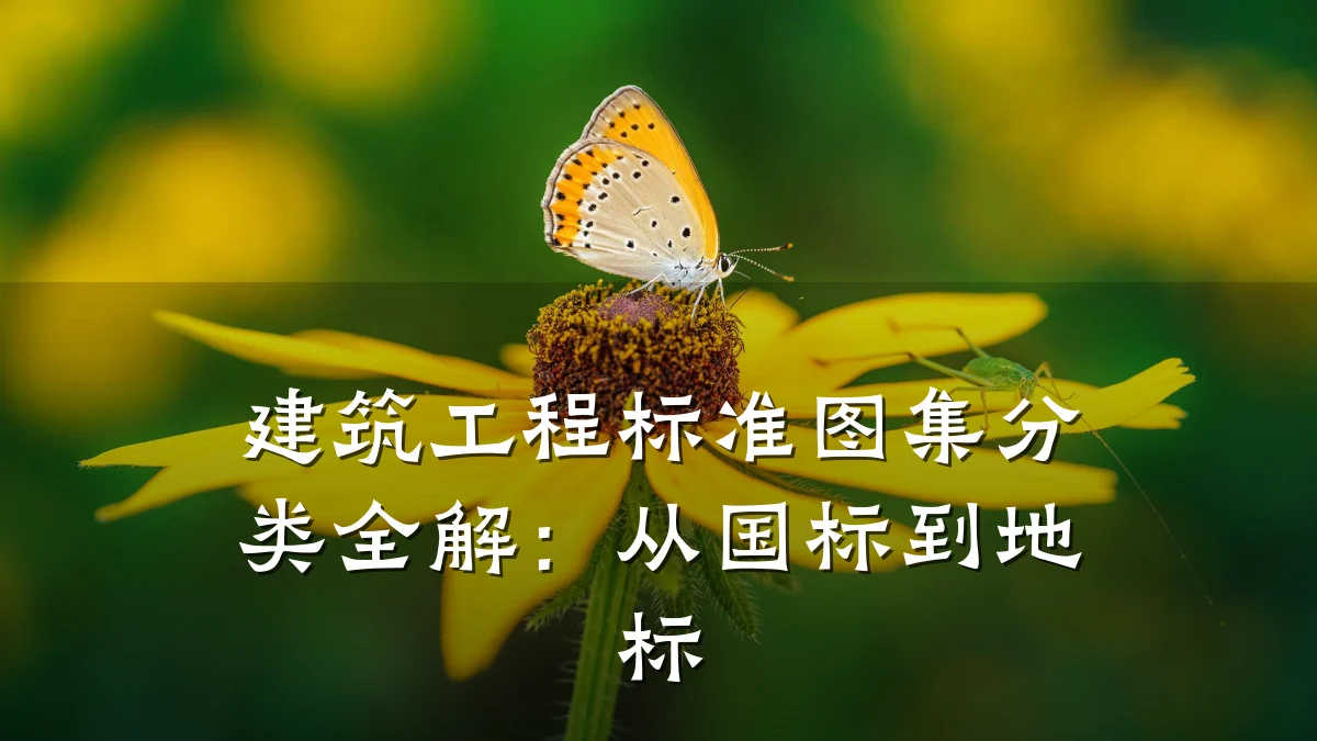 建筑工程标准图集分类全解:从国标到地标