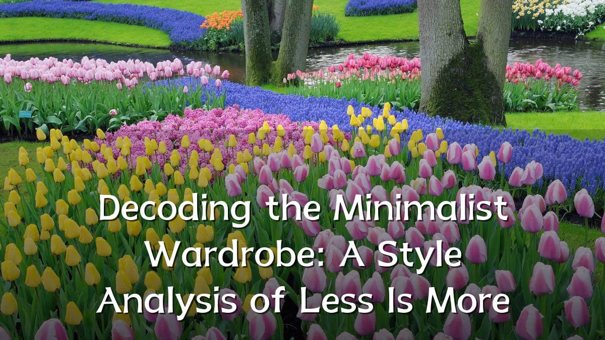 Decoding the Minimalist Wardrobe: A Style Analysis of Less Is More