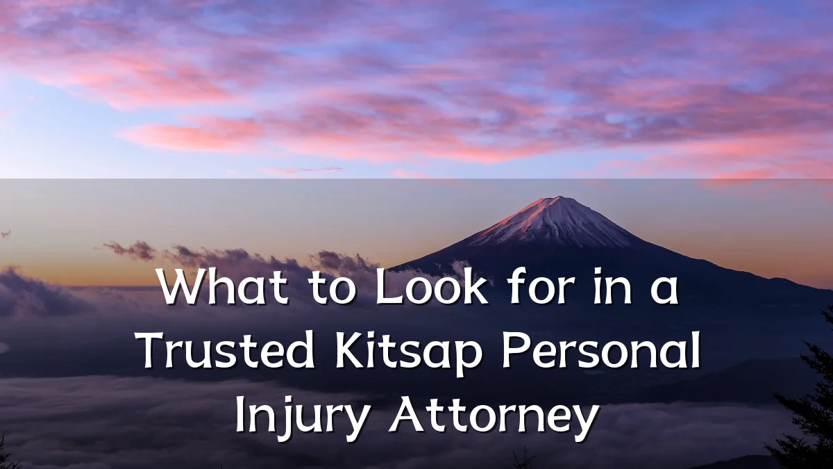 What to Look for in a Trusted Kitsap Personal Injury Attorney